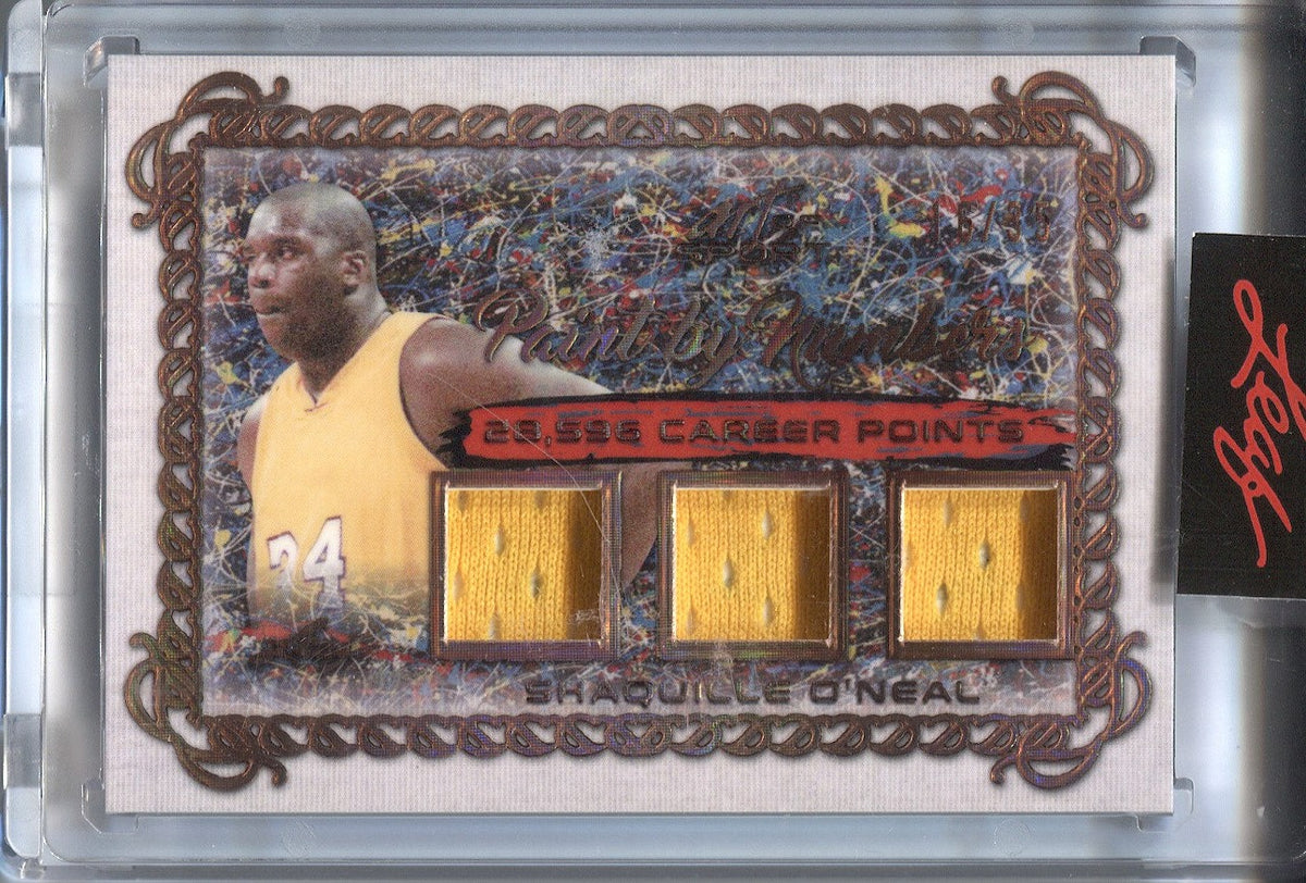 2021 Shaquille O'Neal Leaf Art of Sport OBJET D'ART DUAL JERSEY 14/35