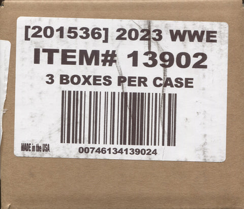 2023 Panini Impeccable WWE Hobby, 3 Box Case