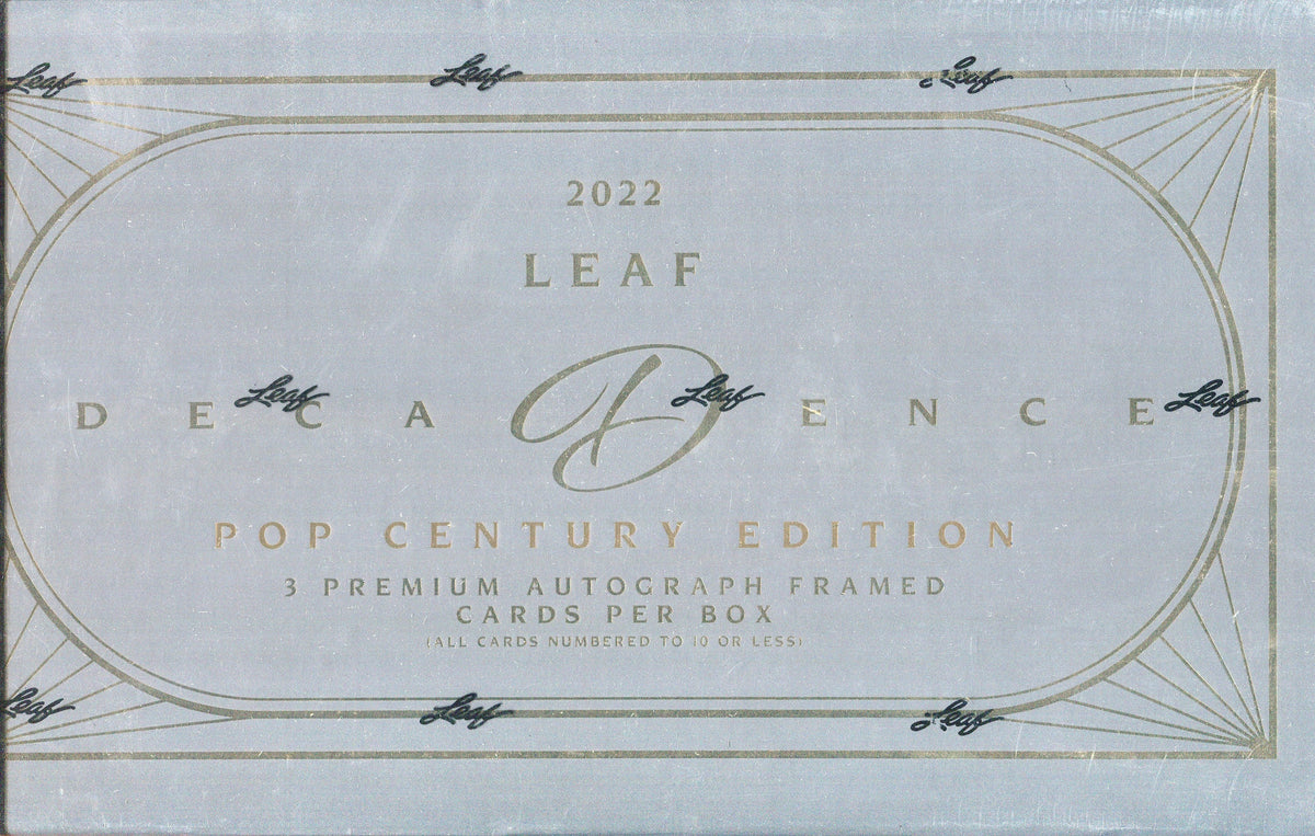 2023 Leaf Pop Century Decadence Hobby, 3 Box Case