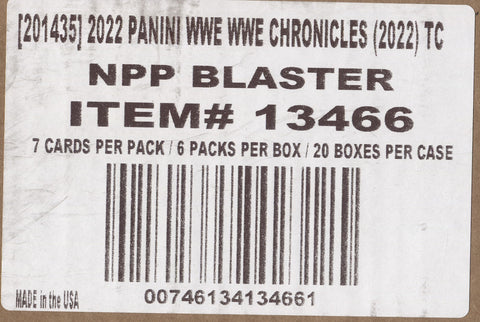*JUST IN* 2022 Panini Chronicles WWE Blaster, 20 Box Case