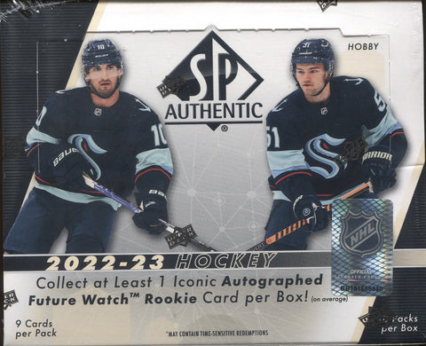 *JUST IN* 2022-23 Upper Deck SP Authentic Hobby Hockey, Box