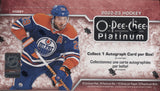 2022-23 Upper Deck O-Pee-Chee Platinum Hockey Hobby, Box