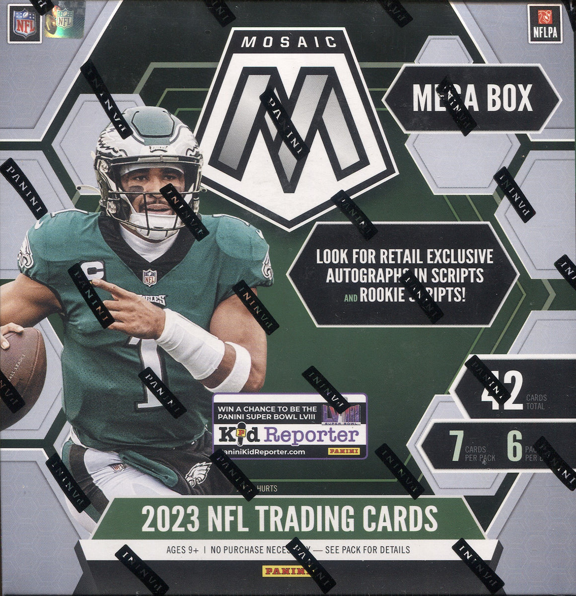2023 Panini Mosaic Football, Mega Box (Reactive Blue Parallels!)
