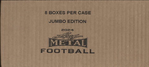 2024 Leaf Metal Football Jumbo, 8 Box Case