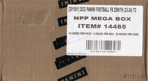 *JUST IN* 2023 Panini Zenith Football, 20 Mega Box Case
