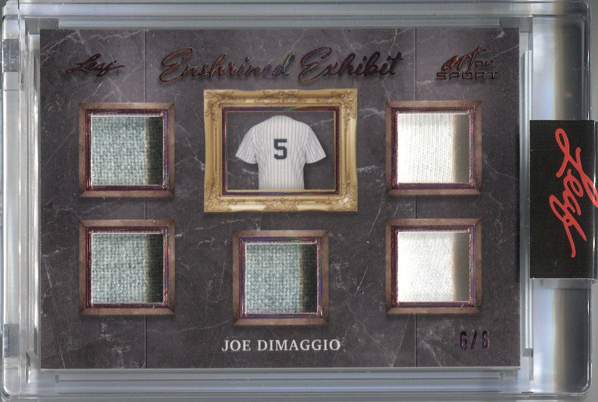 Framed New York Yankees Joe Dimaggio Jersey Display