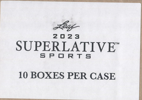2023 Leaf Superlative Multi-Sport, 10 Box Case