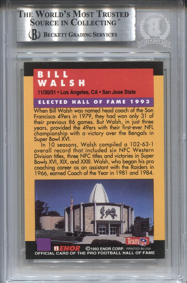 Bill Walsh  Pro Football Hall of Fame