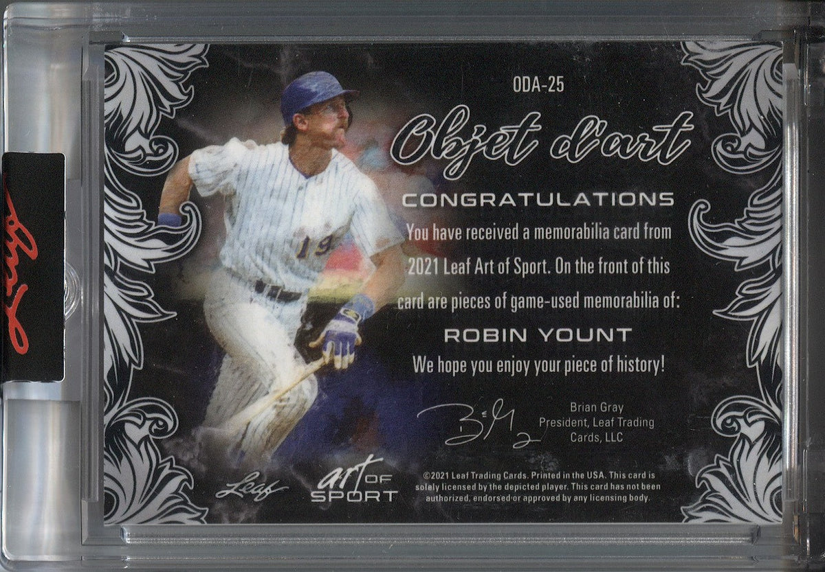 Robin Yount Memorabilia, Autographed Robin Yount Collectibles