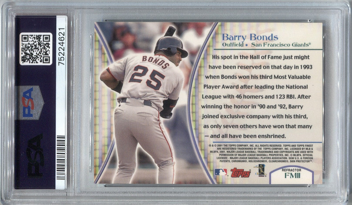 2001 UPPER DECK SP GAME USED BARRY BONDS JERSEY GIANTS