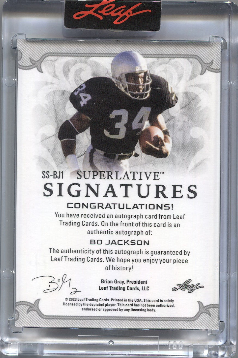 Lot Detail - Bo Jackson Signed Framed Baseball/Football Photo