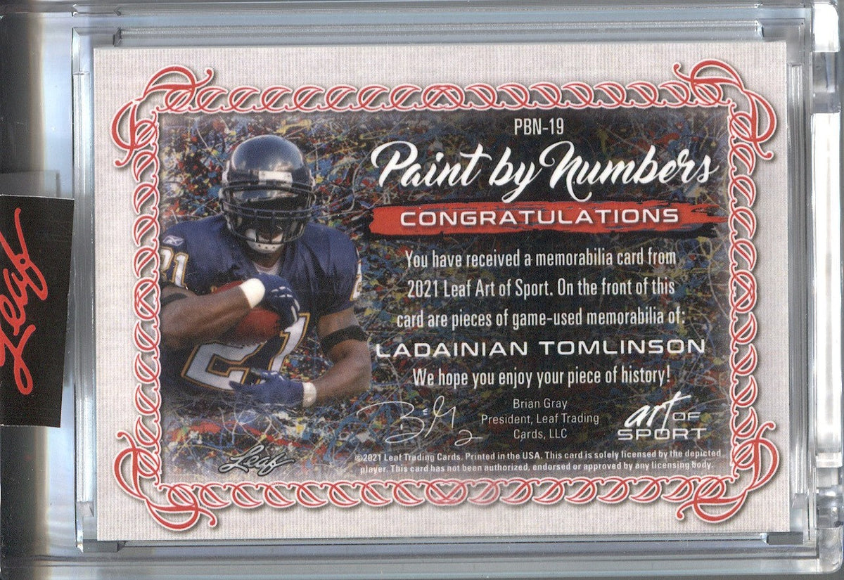 Framed LaDainian Tomlinson Hall of Fame San Diego Chargers 12"