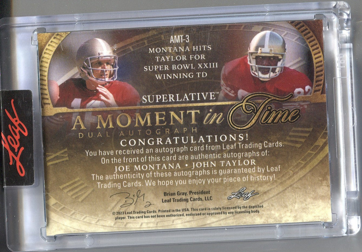 Super Bowl history, Super Bowl XXIII: Joe Montana to John Taylor