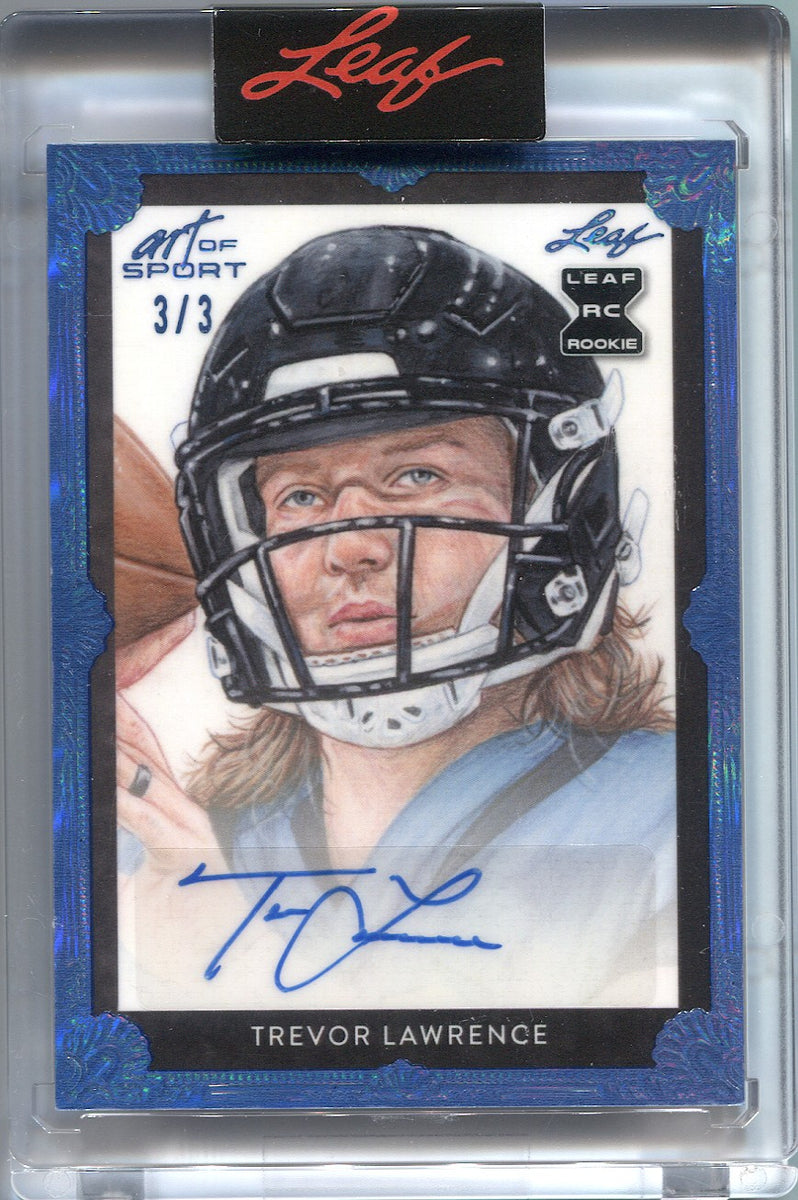 Trevor Lawrence 2021 Leaf Ultimate Draft Portrait Autographs