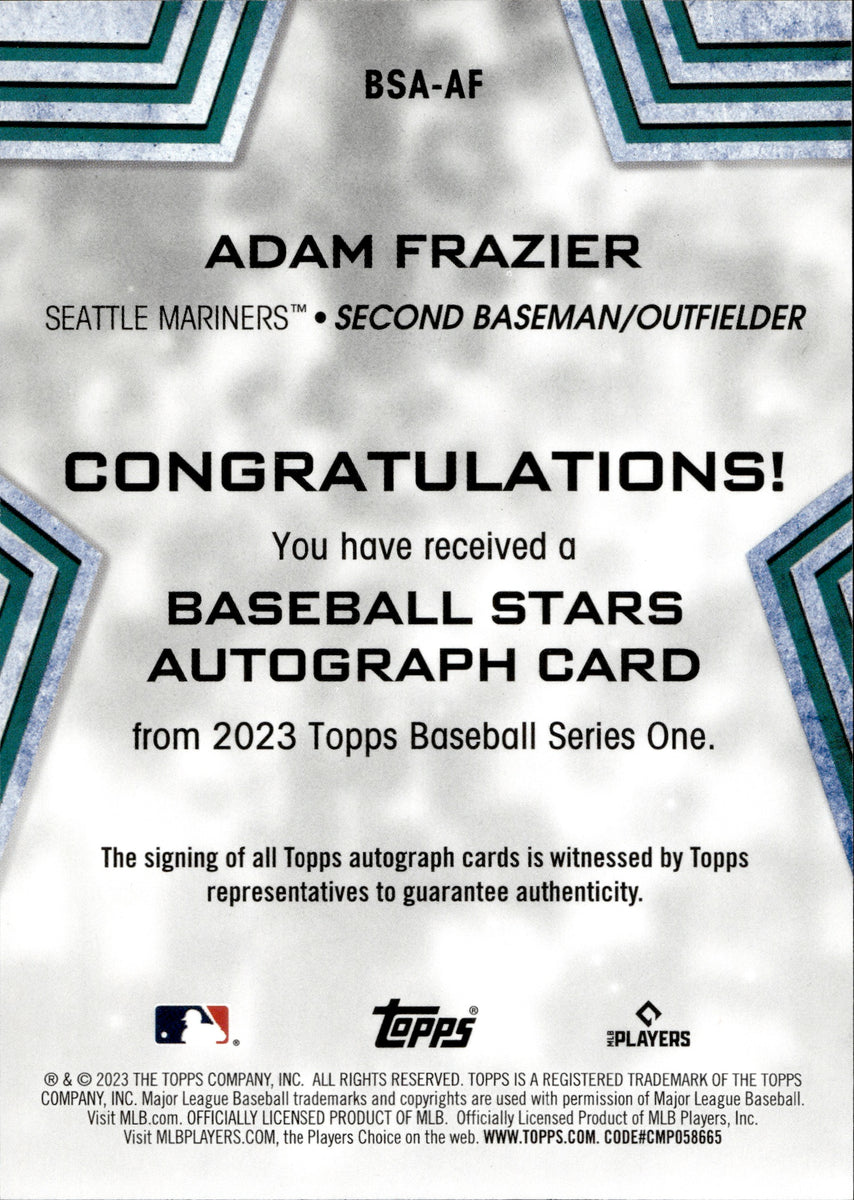Adam Frazier Baseball Trading Cards