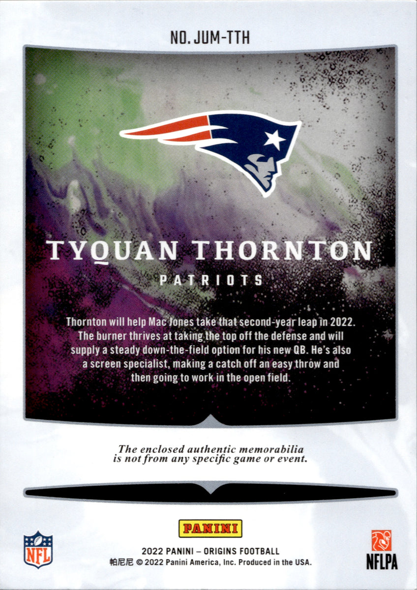 TYQUAN THORNTON JERSEY PATCH ROOKIE CARD