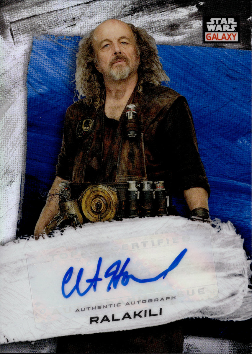 2022 Clint Howard as Ralakili Topps Star Wars Galaxy Chrome BLUE REFRACTOR  137/150 AUTO AUTOGRAPH #GA-CH