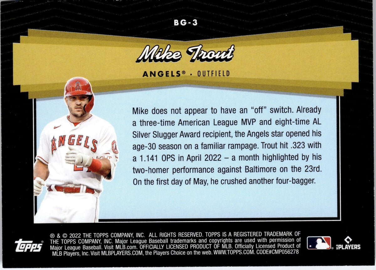 Los Angeles Angels: Mike Trout 2022 Poster - Officially Licensed