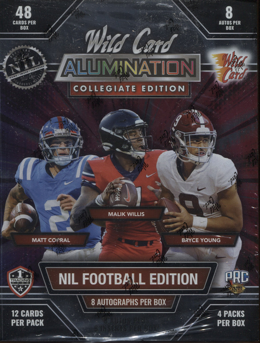 Wild card collegiate football cards order