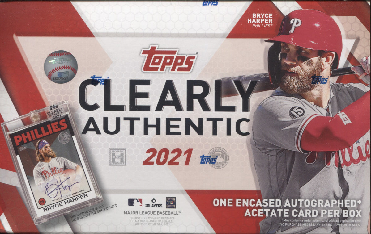 2021 Topps Clearly Authentic Baseball Hobby 20-Box Case with