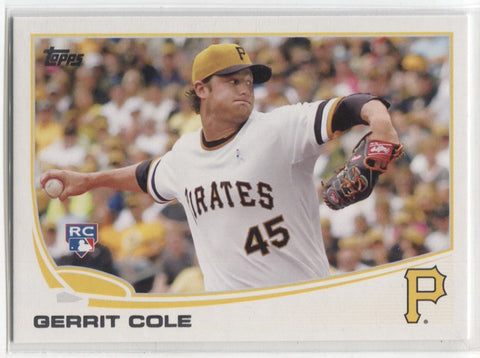 2013 Gerrit Cole Topps Update Series ROOKIE RC #US150A Pittsburgh Pirates 14