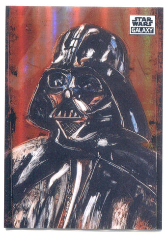 2021 George Pratt - Darth Vader Topps Chrome Star Wars Galaxy REFRACTOR #9 JEDI 1