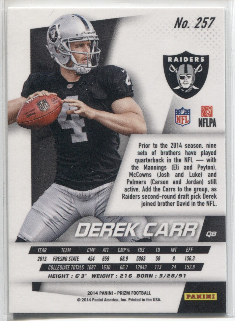 DEREK CARR OAKLAND RAIDERS SIGNED PHOTO AUTOGRAPH PRINT NFL