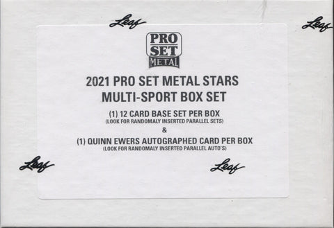 2021 Leaf Pro Set Metal Stars Multi-Sport, Box