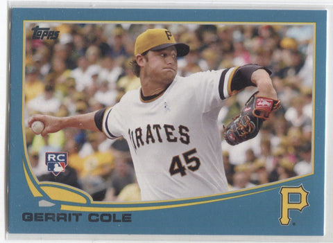 2013 Gerrit Cole Topps Update Series BLUE ROOKIE RC #US150A Pittsburgh Pirates 2