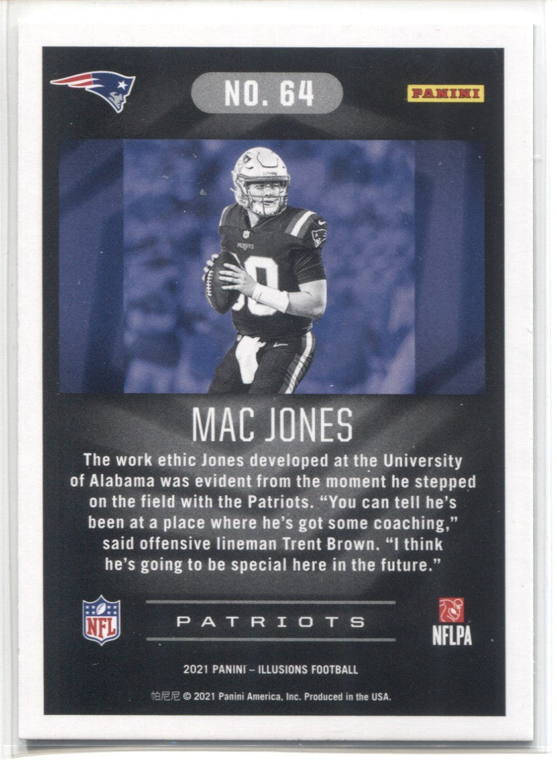 2021 Mac Jones Panini Illusions TROPHY COLLECTION DOTS ROOKIE RC 64 N