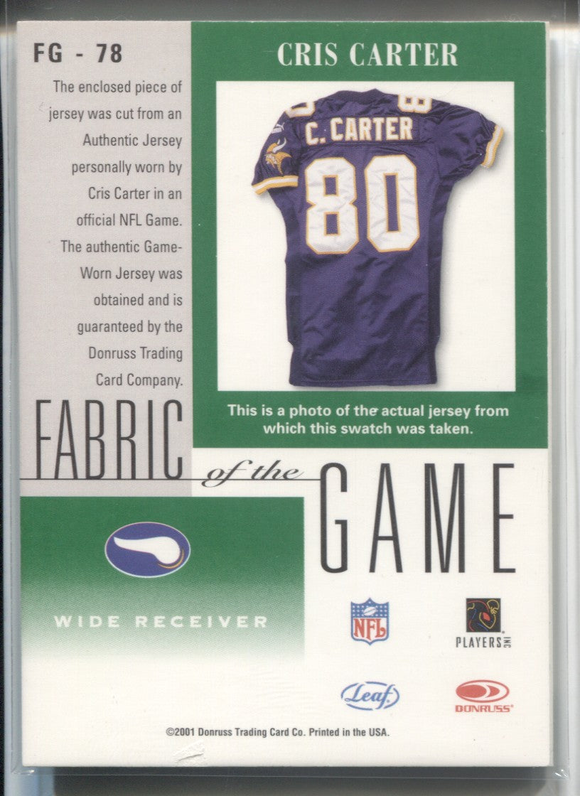 Cris Carter Autographed Signed Framed Minnesota Vikings Jersey 