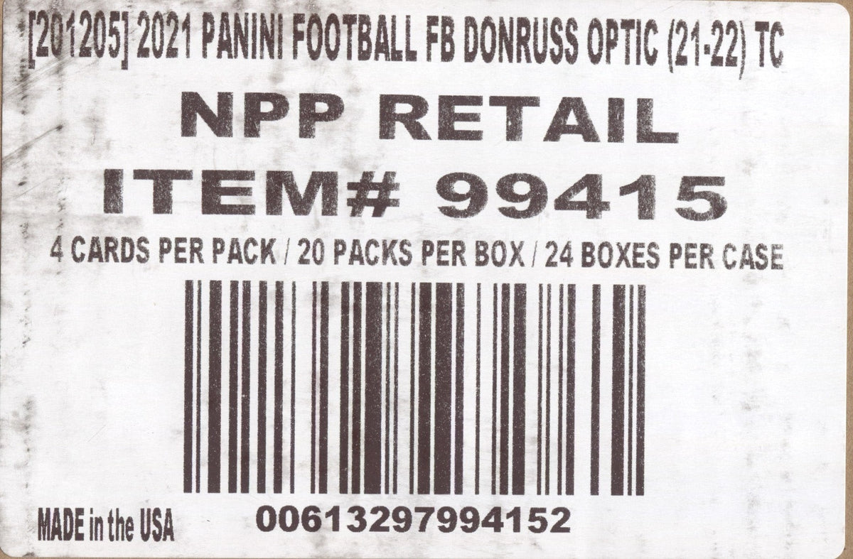 2022 Panini Donruss Optic Football Blaster Box (24 Cards Box