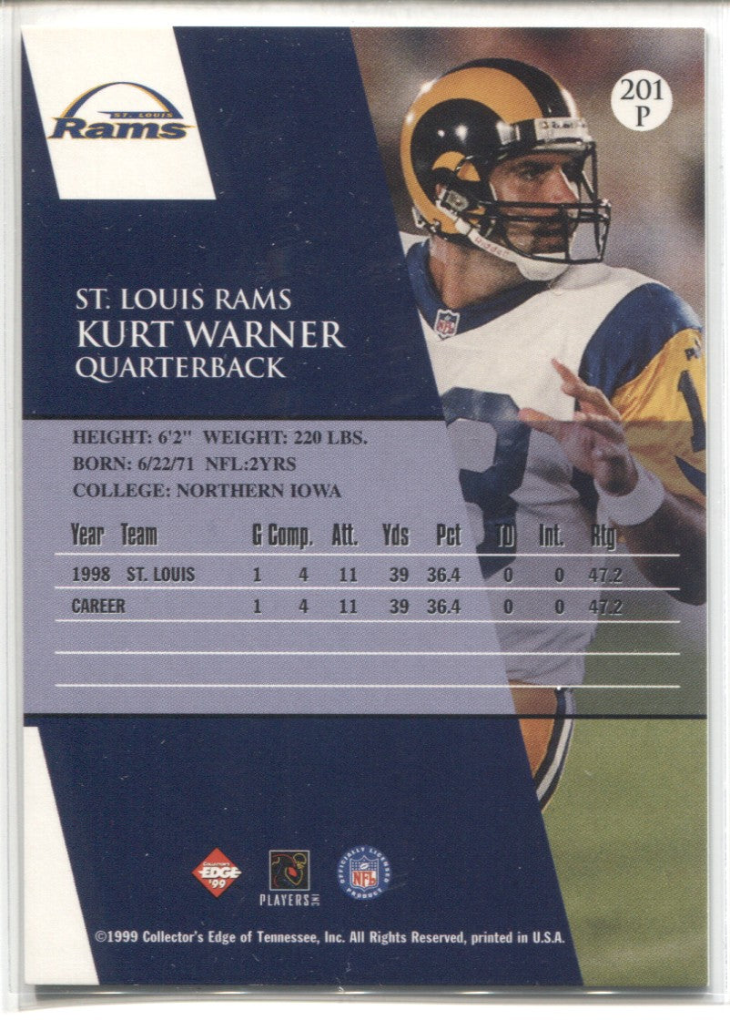 KURT WARNER 2022 PANINI ABSOLUTE  