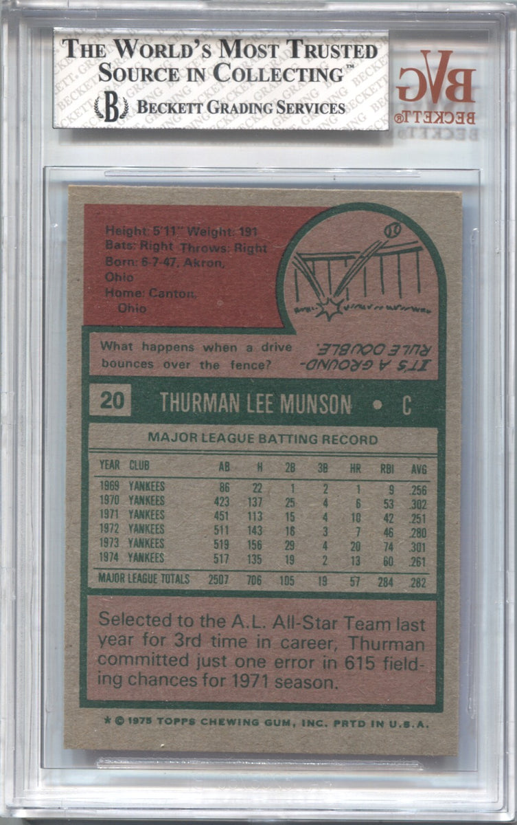 1969 Thurman Munson Plaque