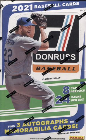 2021 Panini Donruss Hobby Baseball, Box