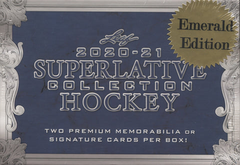 2021 Leaf Superlative Collection Emerald Edition Hockey, Box