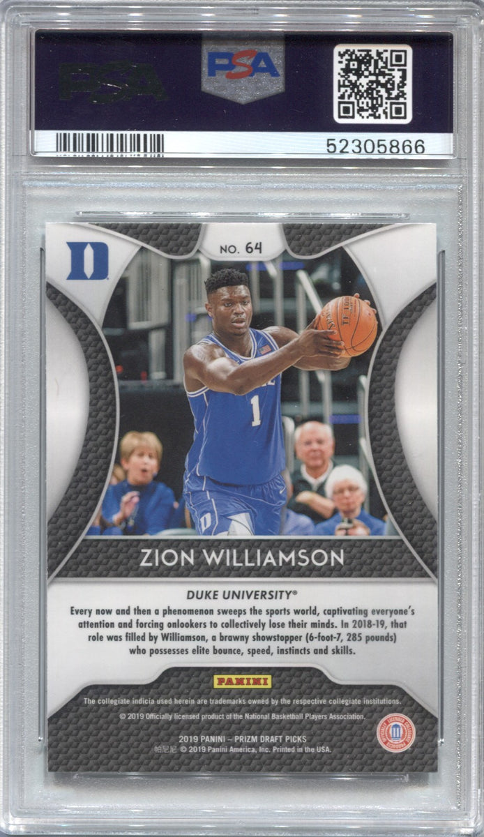 2019-20 Panini Prizm Draft Picks Zion Williamson Rookie RC