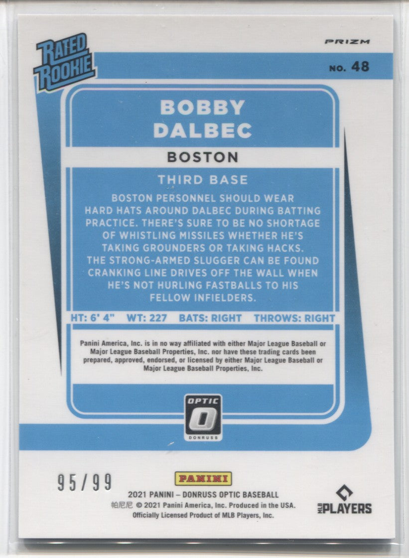 Bobby Dalbec 2021 Panini Prizm Rookie Card