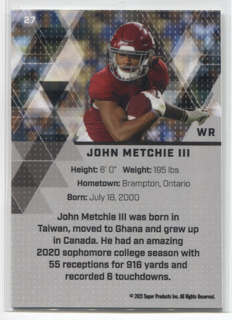 2023 Leaf Draft Auto John Metchie III Alabama Signed Crimson Tide