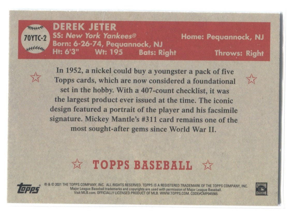DEREK JETER ROOKIE CARD Topps Prospects SS BASEBALL RC New York Yankees!