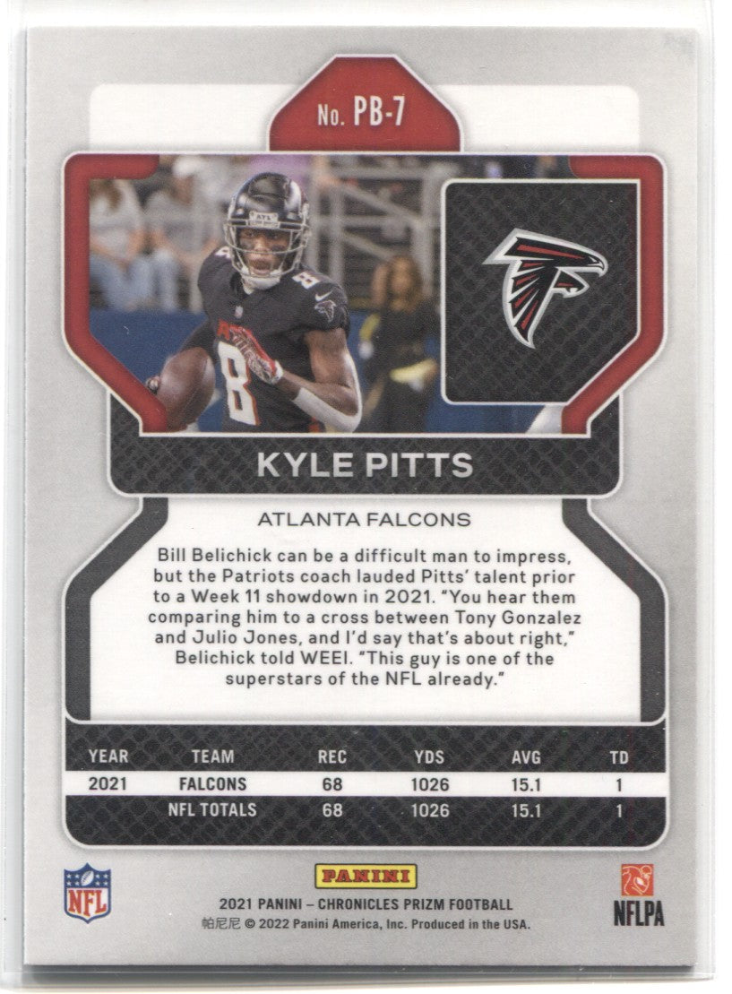 2021 Panini Jersey Patch Kyle Pitts Rookie Card 