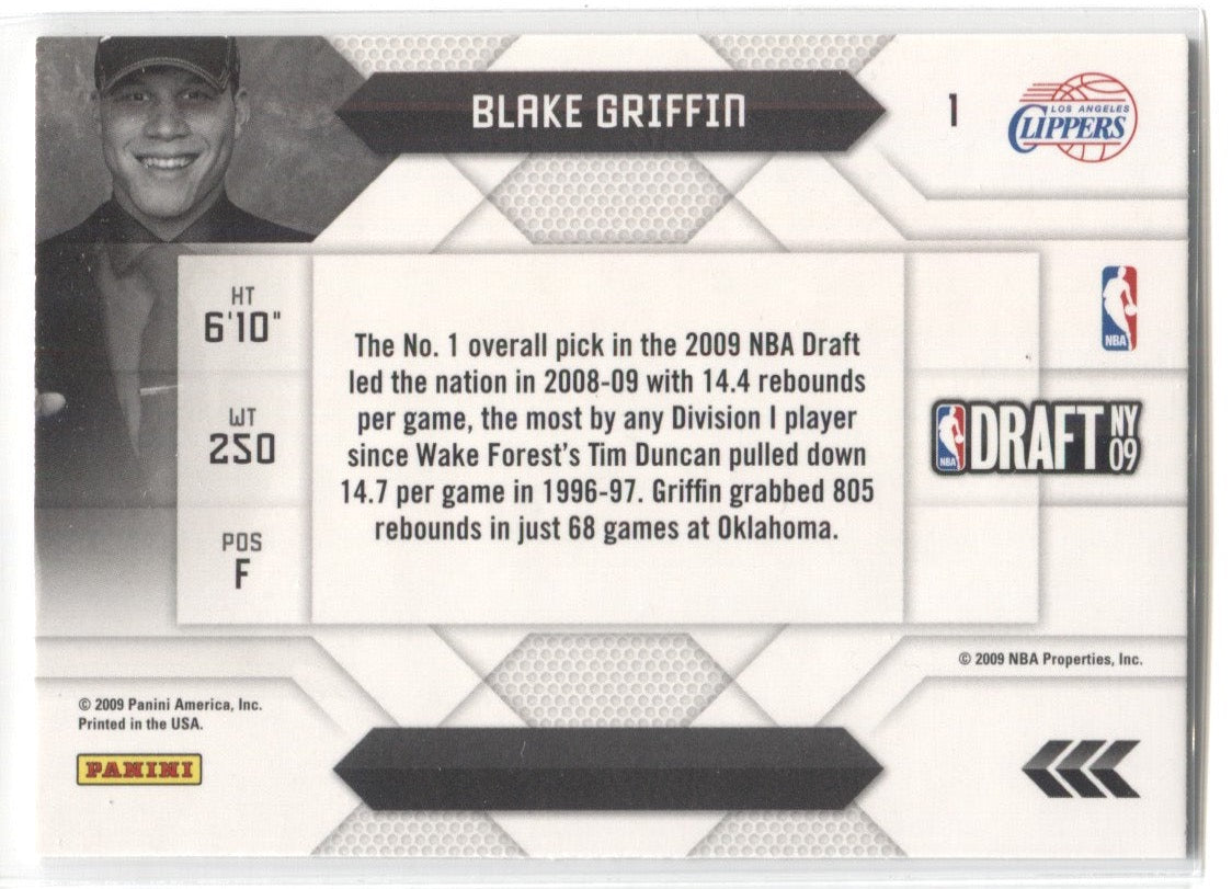 2009-10 Panini Prestige NBA Draft Class Blake Griffin #1 Rookie RC G15