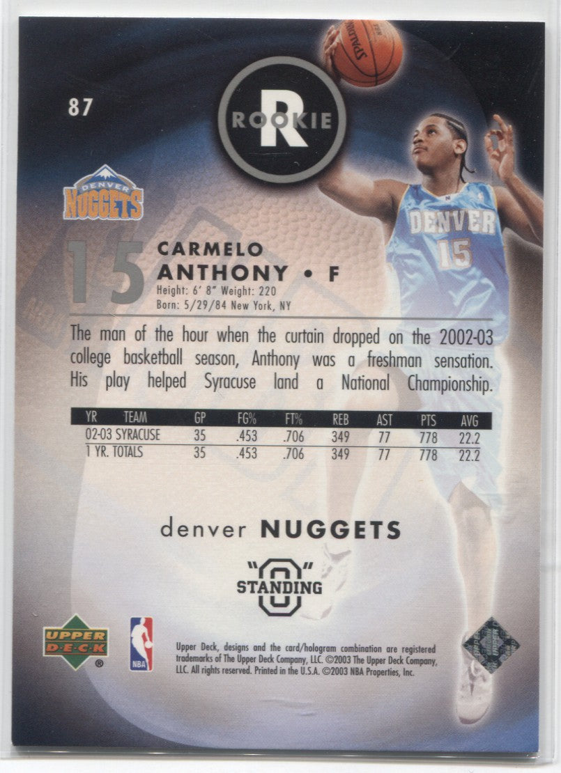 2003-04 CARMELO ANTHONY (4) Card rookie Lot - Nuggets