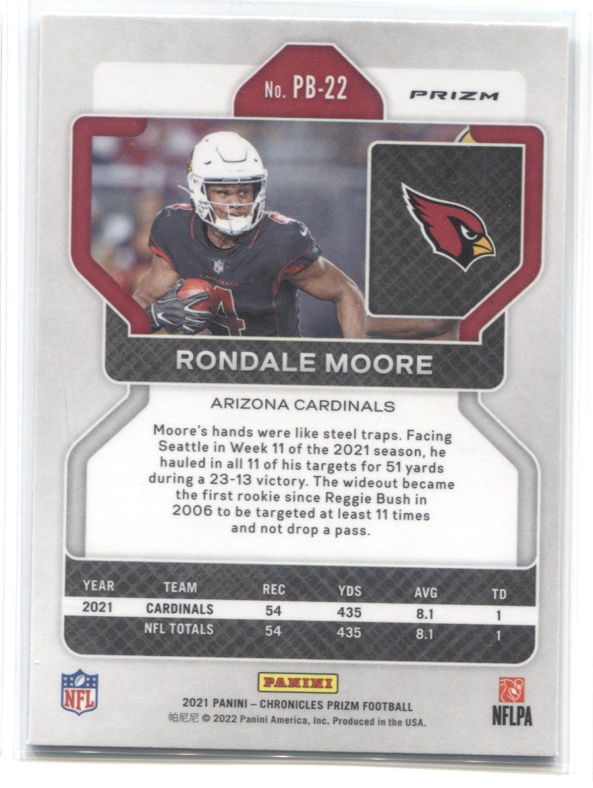 2021 Panini Encased Football Triple Patch RC Rondale Moore #RTM-RM