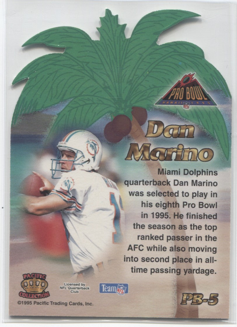 1995 Dan Marino Pacific Crown Royale PRO BOWL DIE CUT #PB-5 Miami Dolp