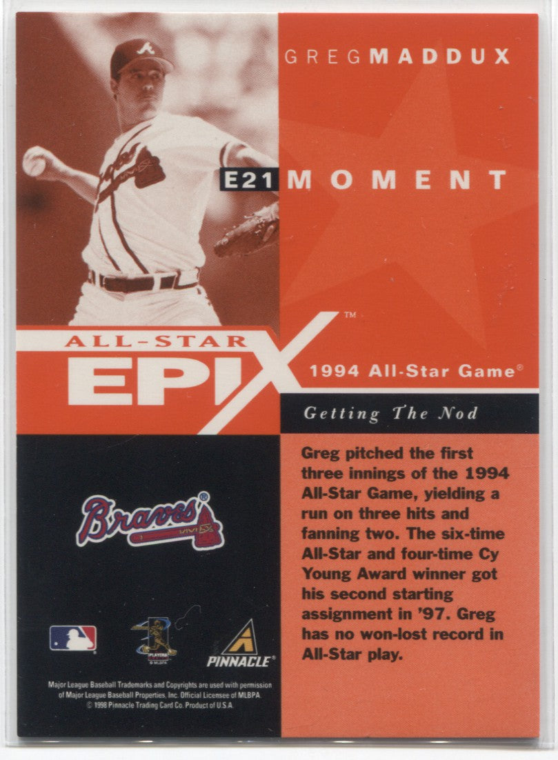 Ken Griffey Jr. Seattle Mariners 1998 Pinnacle Epix Orange