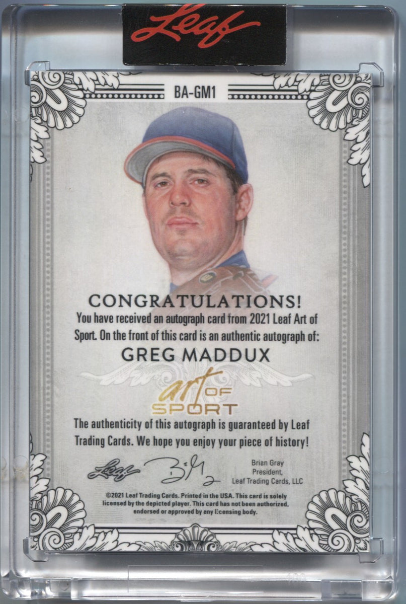 Autographed Greg Maddux Print 