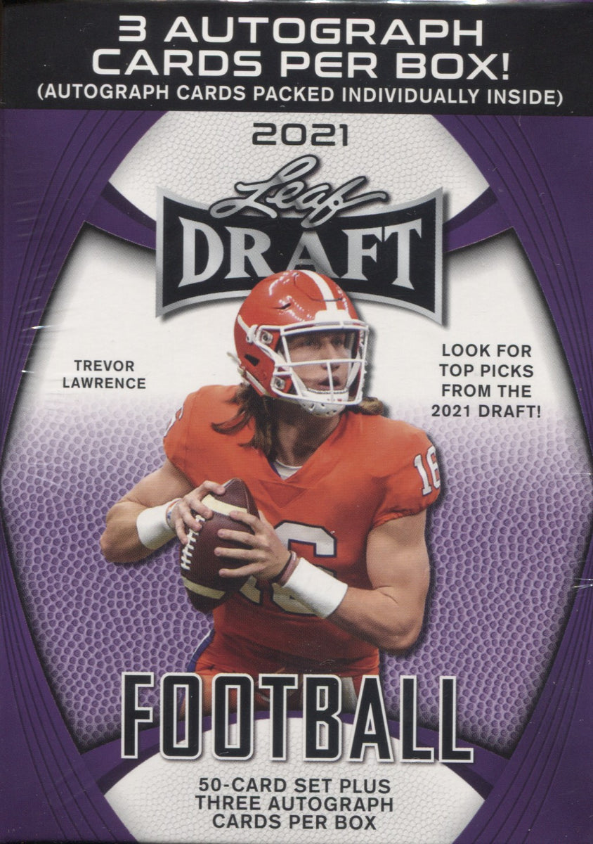 2018 Leaf Draft Football 20-Pack Blaster Box (Two Autographs