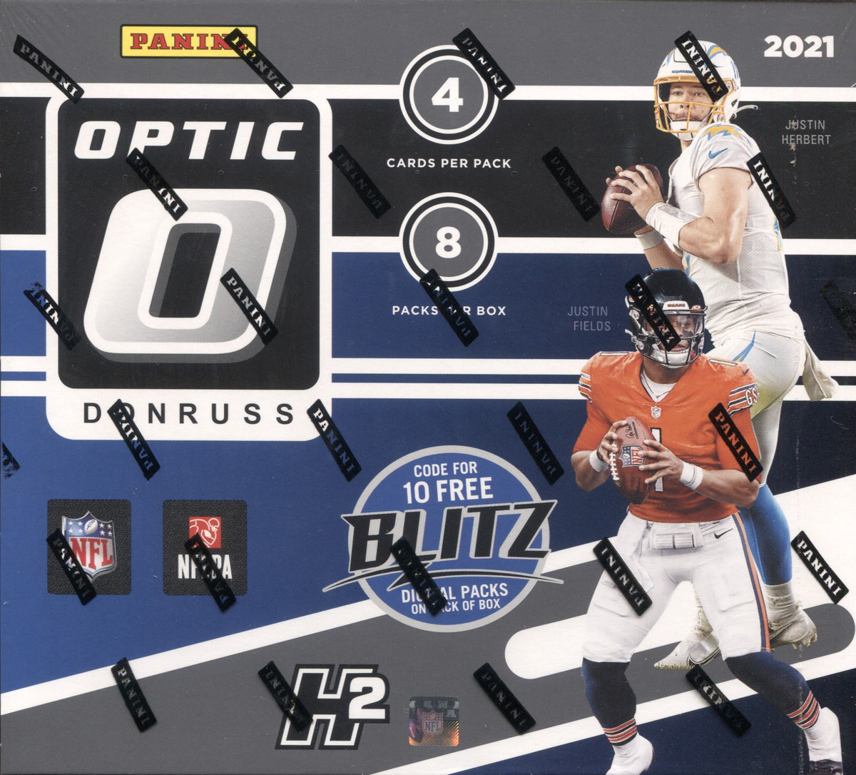 2021 Panini Donruss Optic Football H2 Hobby Hybrid, Box