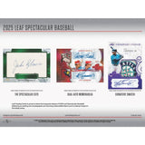 2025 Leaf Spectacular Baseball Hobby, 3 Box Case *RELEASES 11/14*